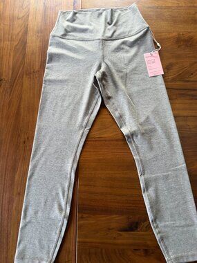 Quince Ultra soft performance legging yoga pant heather oatmeal medium nwt